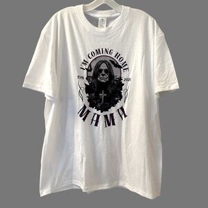 Men’s OZZY - Mama I’m Coming Home - White Short Sleeve T-Shirt - Size XL - NWOT